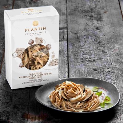[PLANTIN-195] Tagliatelles aux cèpes et à la truffe d'été 2% aromatisées - 250g