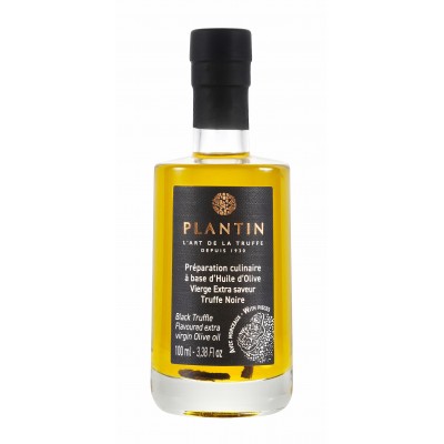 [PLANTIN-198] Huile d'olive vierge extra aromatisée truffe noire avec morceaux - 100ml